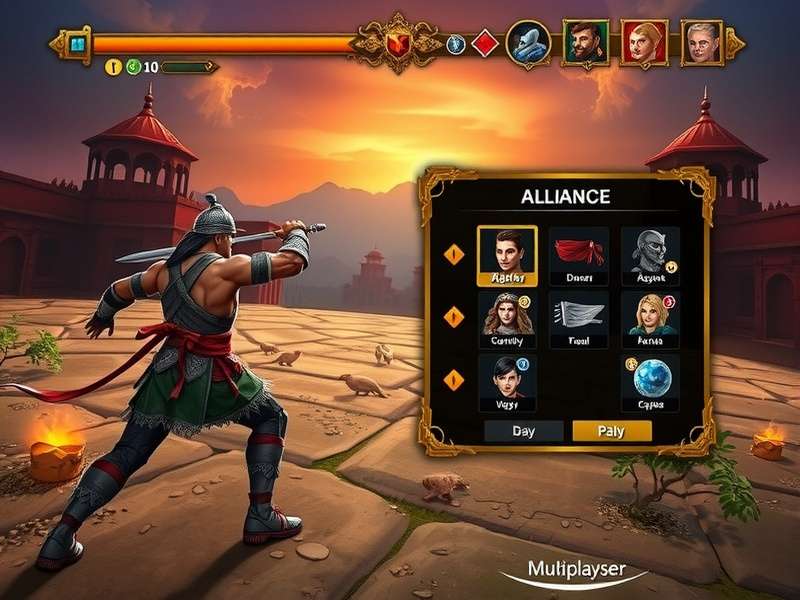 Mahalaya Daring Warrior King multiplayer alliance screen
